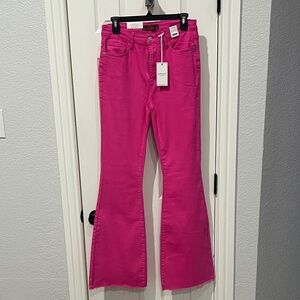 Judy Blue Hot Pink Flare Jeans